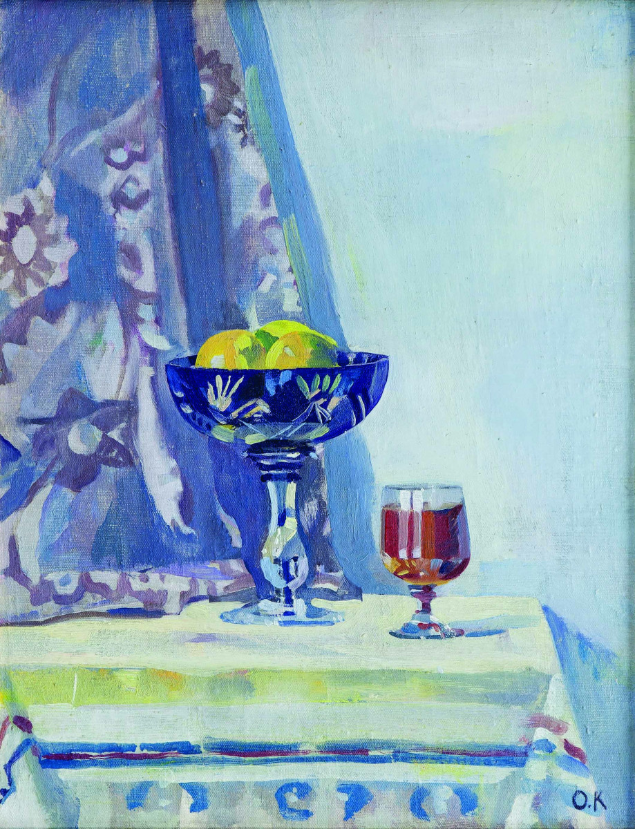 Купить картину Кужеленко (Натюрморт с синей вазой)