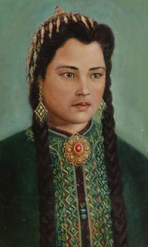 Купить картину Кашиной (Девушка казашка из рода туркмен - адай)
