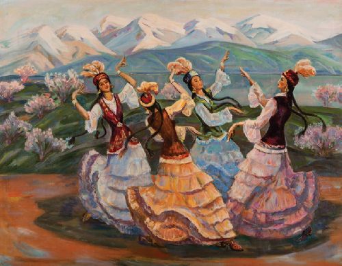 Купить картину Калимова (Танцующие девушки)