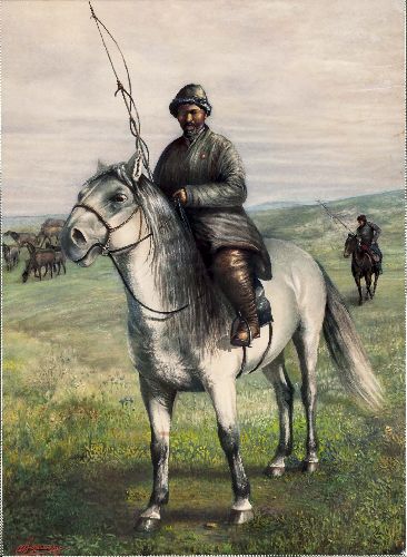 Купить картину Вершинина (Казахский коневод)
