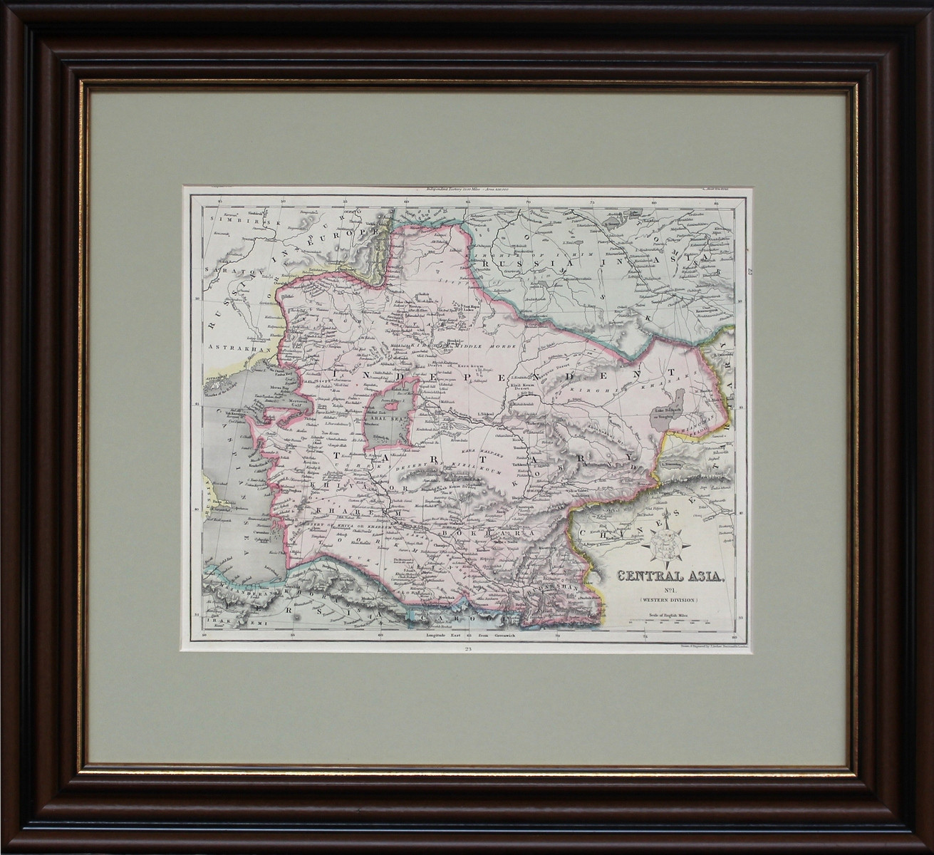 Купить карту художника Арчер Джона (Карта Центральной Азии)