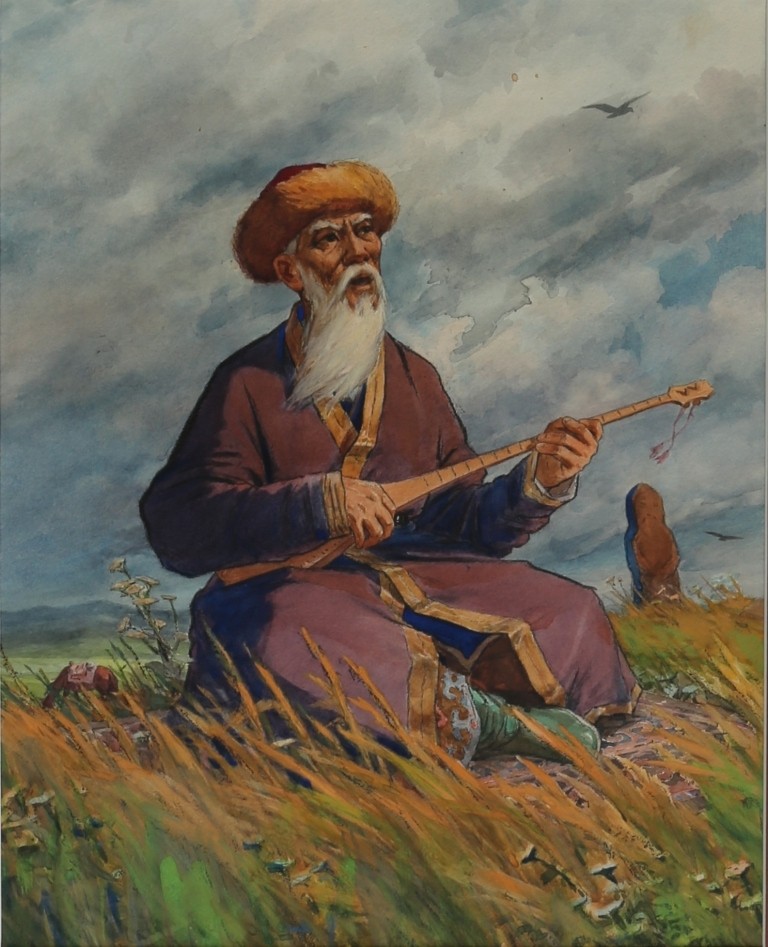 Купить картину Баранова (Фронтиспис к книге Казахский эпос)