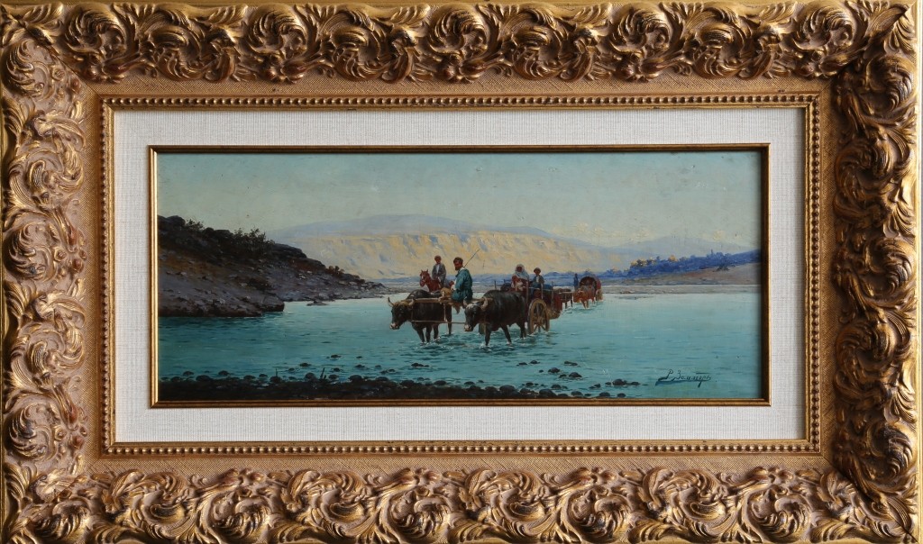 Купить картину Зоммера (Обоз, переезжающий реку вброд)