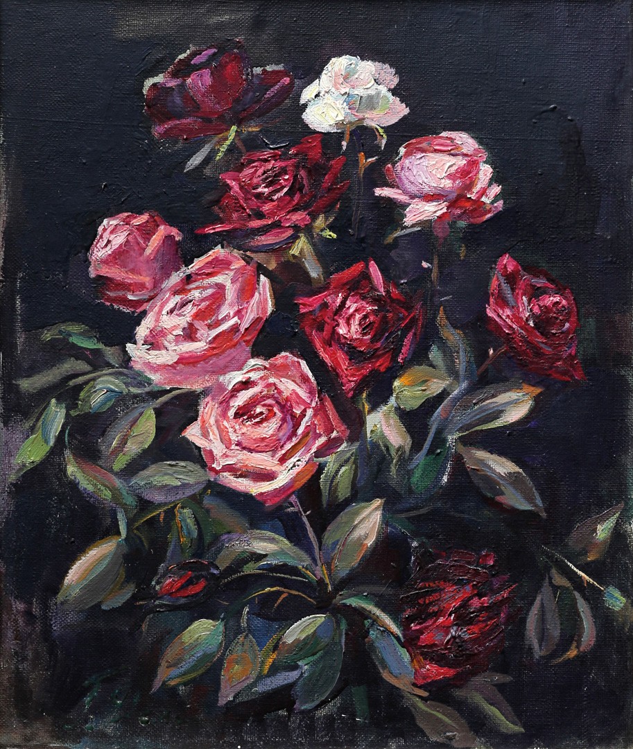 Купить картину Исмаиловой (Натюрморт с розами)
