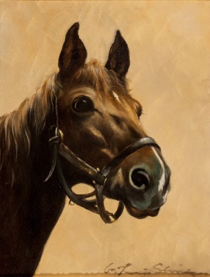 Купить картину Слабяк (Портрет лошади)