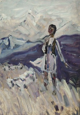 Купить картину Романова (Юная пастушка)