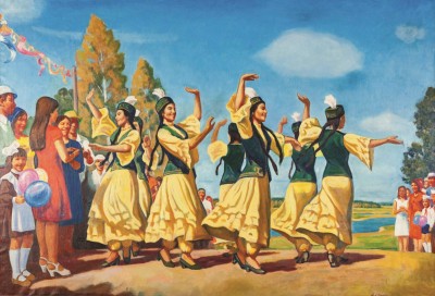 Купить картину Шелюто (Танцующие девушки)
