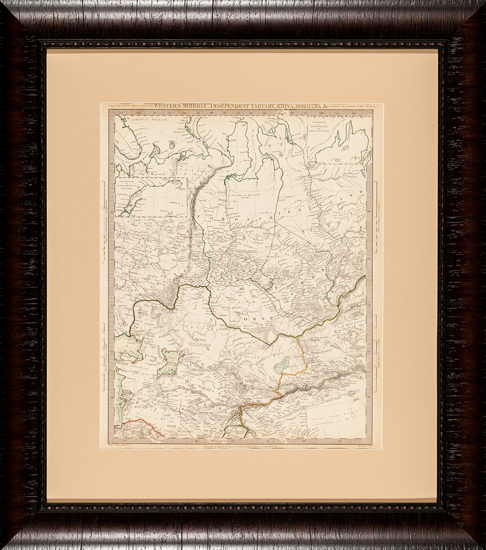 Купить карту Уокера (Карта Западной Сибири и Независимой Тартарии)