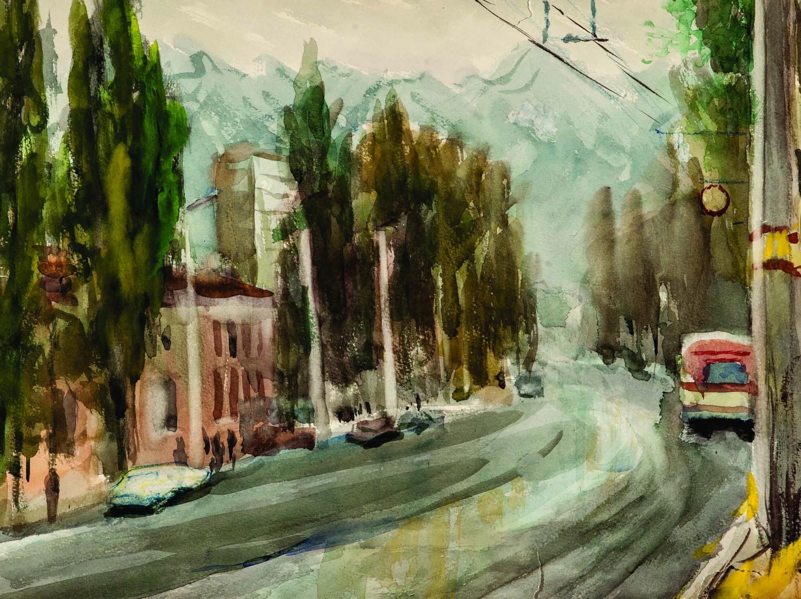 Купить картину Абдулганиева (Городской пейзаж)