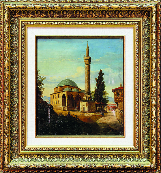 Картина художника Шуленбург (Мечеть в городе Бурса)
