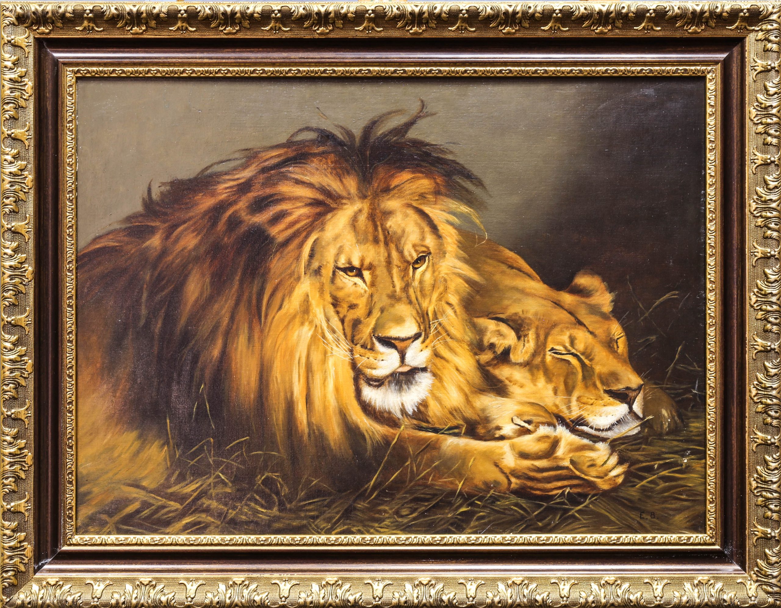 Купить картину (Лев и львица)