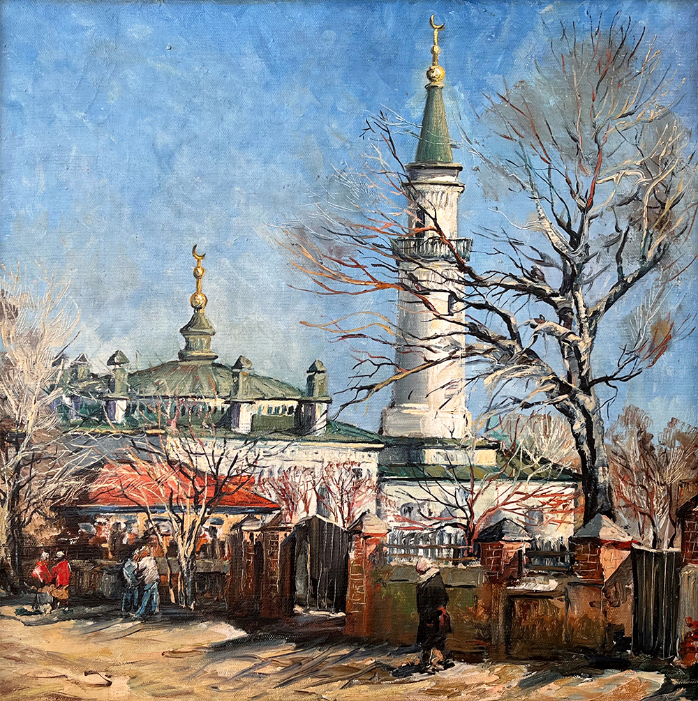 Купить картину Солодухина (Пейзаж с мечетью)