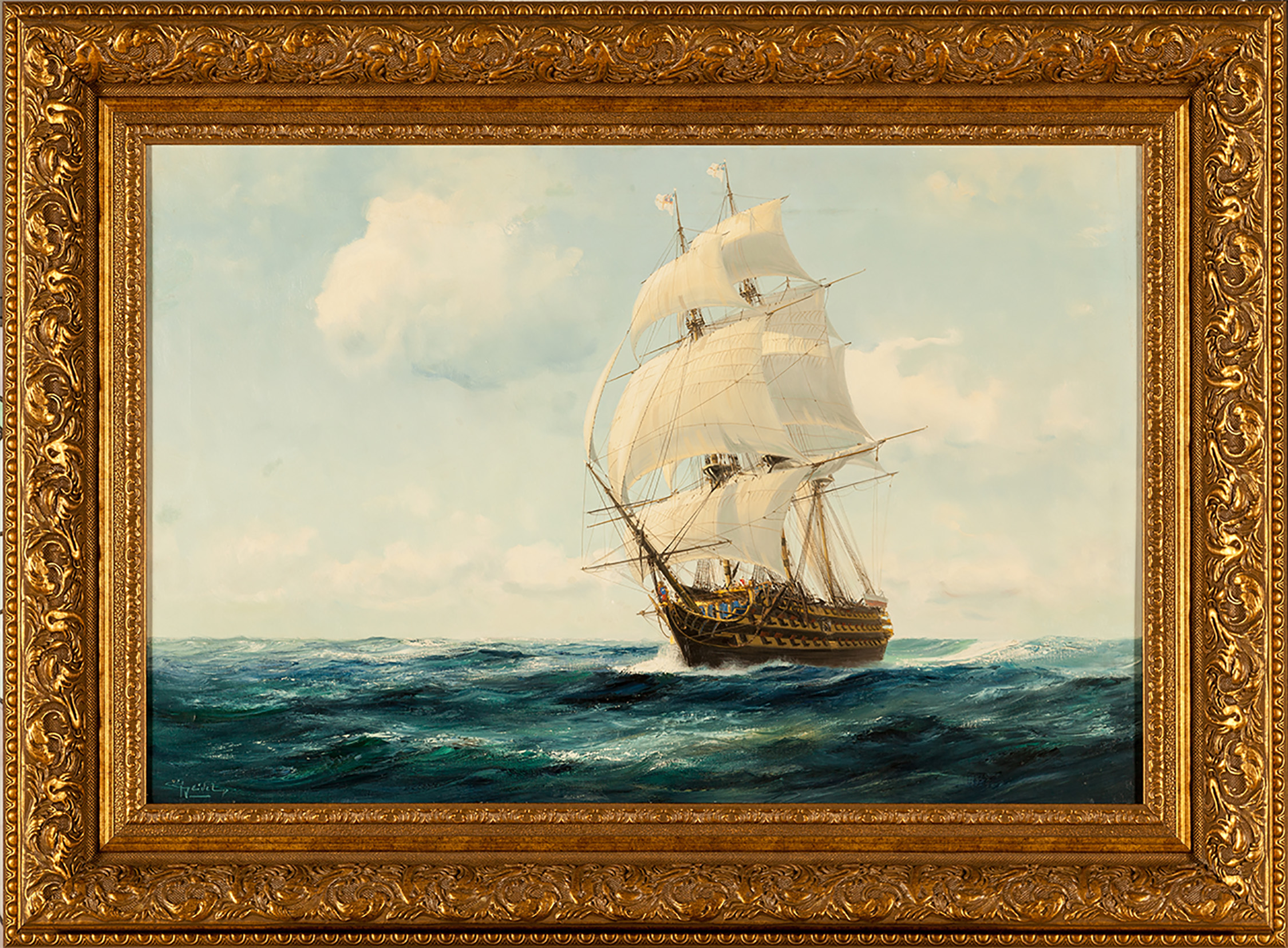 Купить картину Гайделя (Британский линейный корабль Виктория)