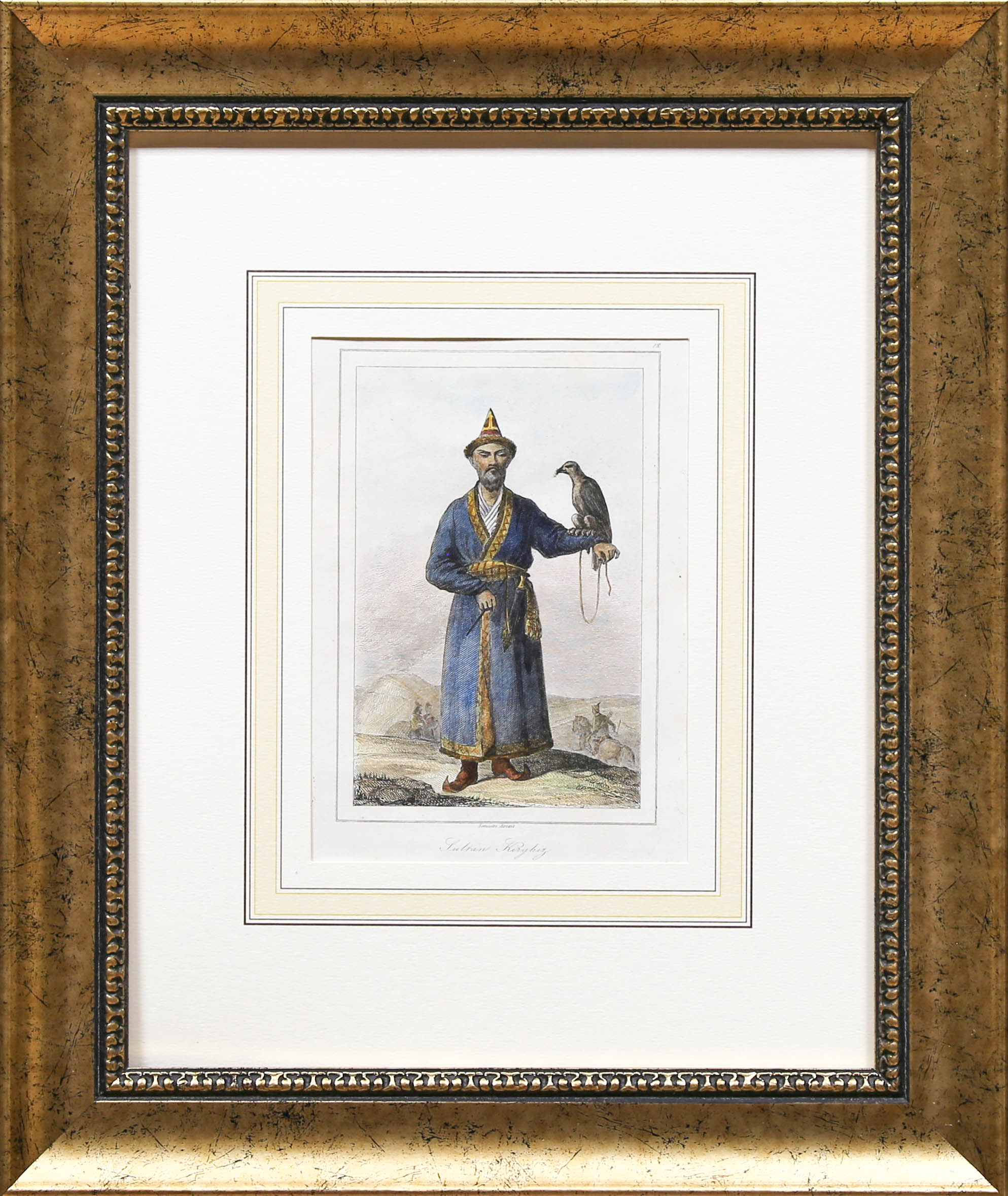 Купить картину Леметра (Казахский султан с беркутом)
