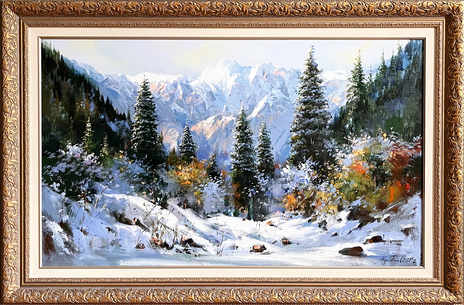 Купить картину Кулбатырова (Зимний пейзаж)