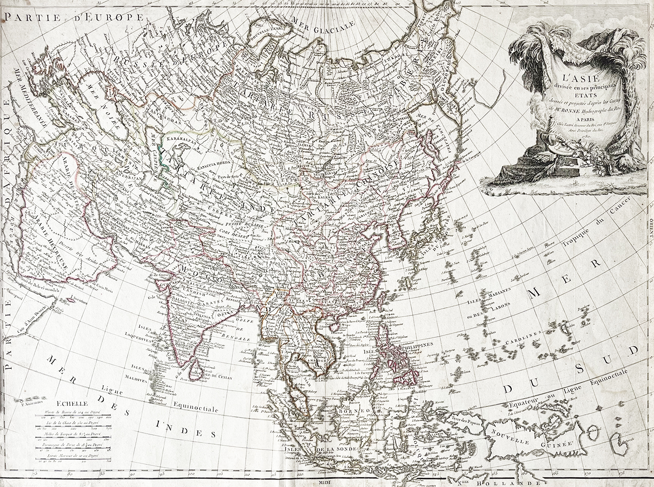Купить карту Бонне (Карта Азии)