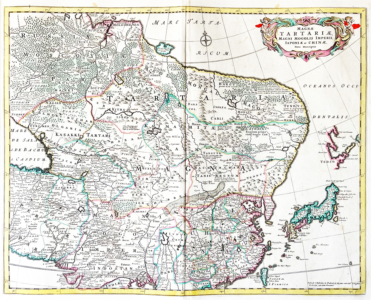 Купить карту Витсена (Новое описание Великой империи Тартарии, Великих Моголов Японии и Китая)