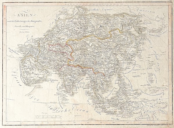 Карта картографа Молло (Карта Азии)