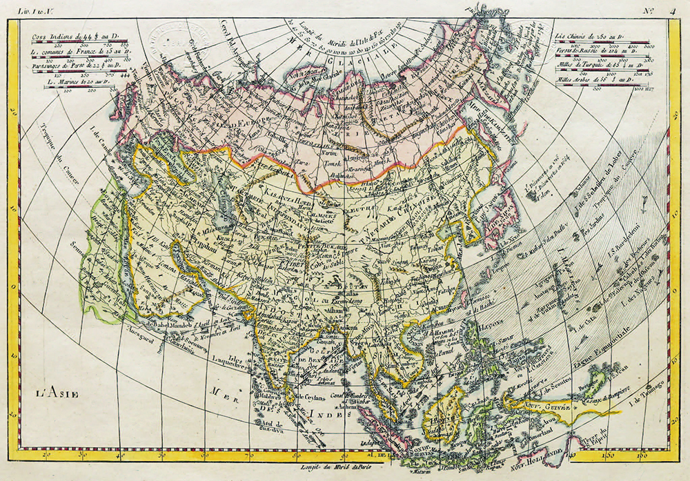 Купить карту Бонне (Карта Азии)