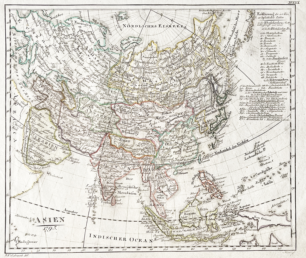 Купить карту Соцманна (Карта Азии)