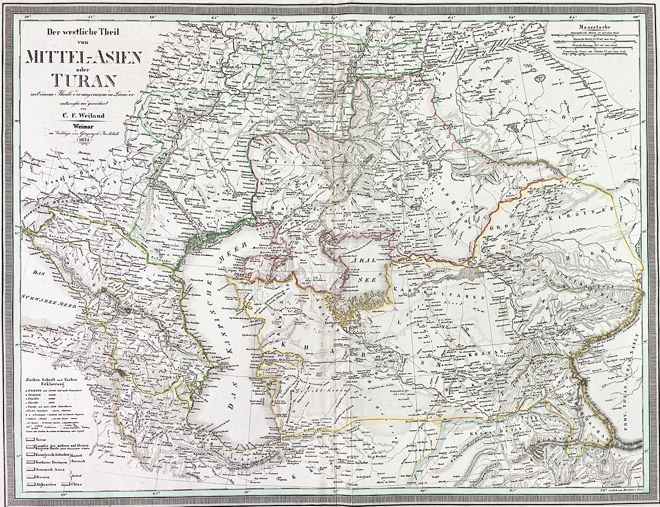 Купить карту Вейланда (Карта Западной части Средней Азии или Турана)