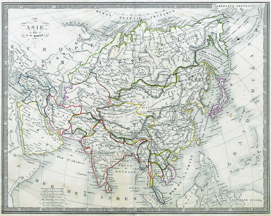 Купить карту Монина (Карта Азии)