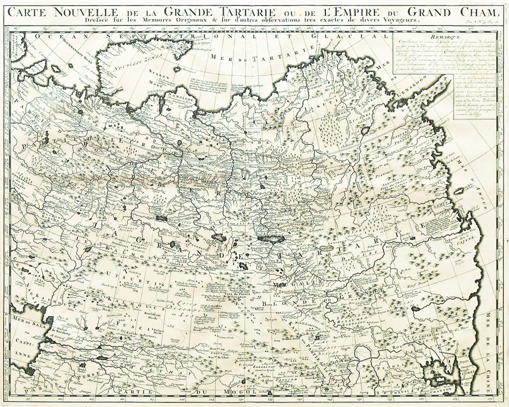 Купить карту Шателен (Новая карта Великой Тартарии или Великой Чамской империи)
