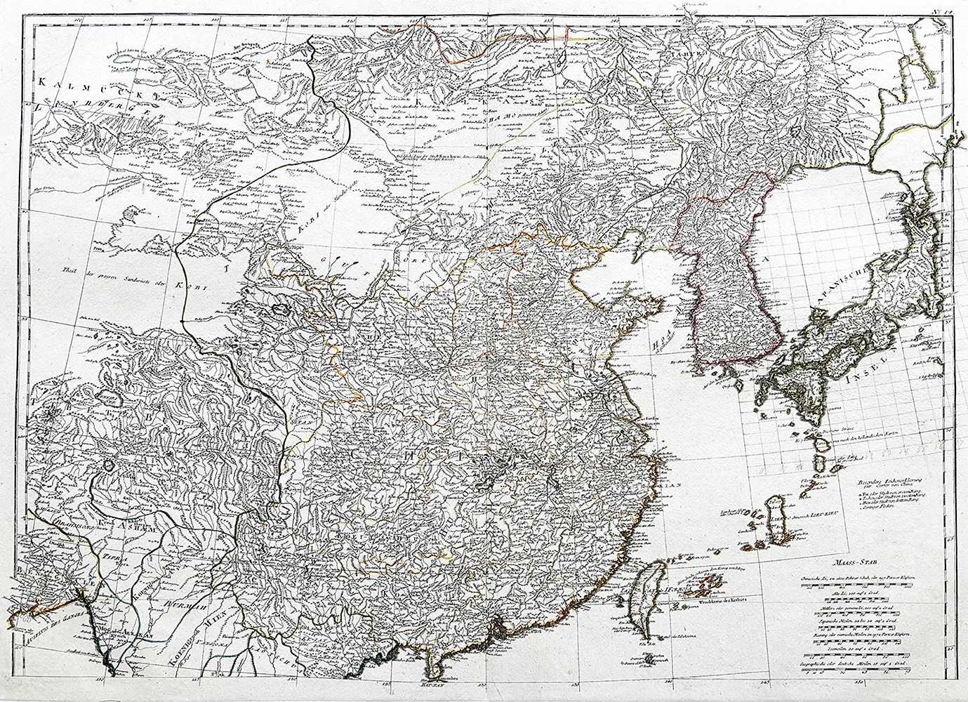 Купить карту Бонне (Карта китайской Тартарии)