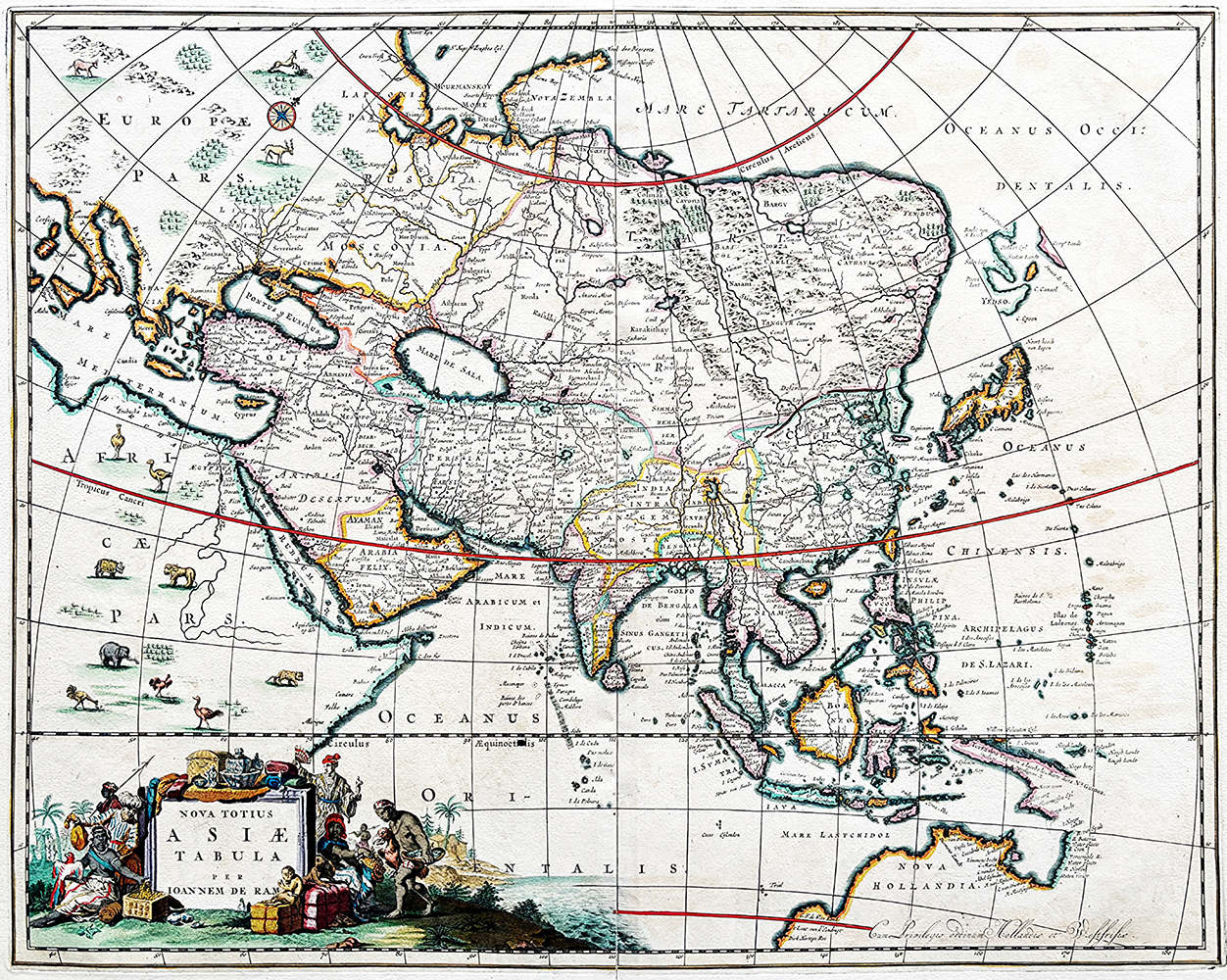 Купить карту Де Рама (Новая карта всей Азии)