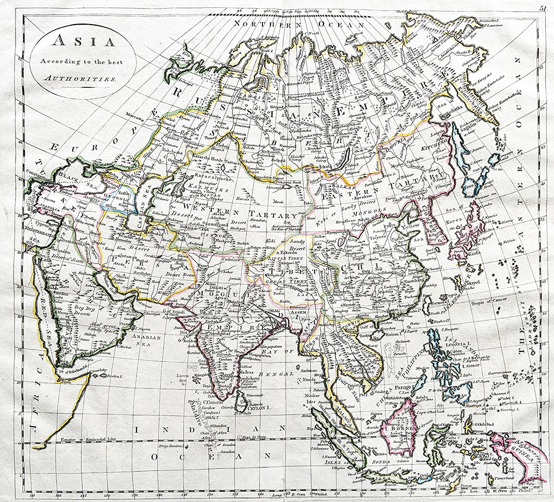 Купить карту Гатри (Карта Азии)